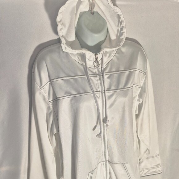 BEAUXART sportswear hooded athletic jacket, white from Europe in size XL - Picture 7 of 16